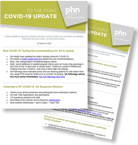 Covid 19 Provider Update Adelaide Phn